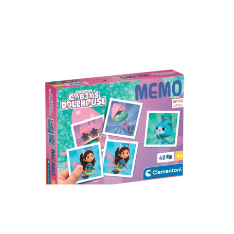 Clementoni - Memo Pocket Gabby's Dollhouse