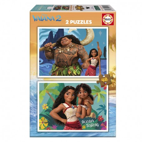Educa - Puzzle 2X48 Peças Vaiana 2