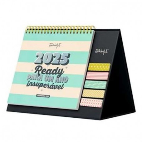 Mr. Wonderful - Calendário de Mesa, 2025, Ready Para Um Ano Insuperável