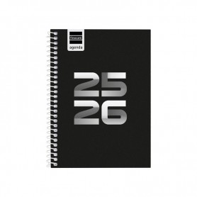Finocam - Agenda Escolar, 2025-2026, Diva Preto, 120x164mm, Semana Vista Finocam - Agenda Escolar, 2025-2026, Diva Preto, 120x164mm, Semana Vista