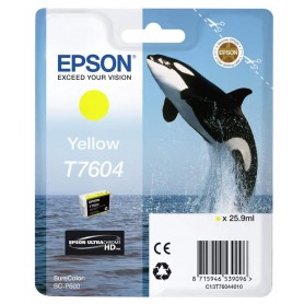 Outlet Epson - Tinteiro SureColor SCP600, Amarelo, T7604 Outlet Epson - Tinteiro SureColor SCP600, Amarelo, T7604