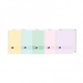 Oxford - Caderno EBK1, A4, 80 Folhas Quadriculadas, 5X5, Cores Pastel Oxford - Caderno EBK1, A4, 80 Folhas Quadriculadas, 5X5, Cores Pastel