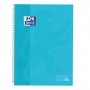 Oxford - Caderno EBK1, A4, 80 Folhas Quadriculadas, 5X5, Azul Pastel