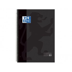 Oxford - Caderno Espiral, A4, Capa Dura, 80 Folhas Pautadas, Preto Oxford - Caderno Espiral, A4, Capa Dura, 80 Folhas Pautadas, Preto