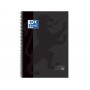 Oxford - Caderno Espiral, A4, Capa Dura, 80 Folhas Pautadas, Preto