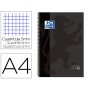 Oxford - Caderno Espiral, A4, Capa Dura, 80 Folhas Quadriculado, Preto