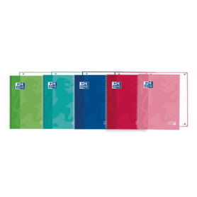 Oxford - Caderno Europeanbook, A4, 80 Folhas Pautado, Cores Vivas Sortidas Oxford - Caderno Europeanbook, A4, 80 Folhas Pautado, Cores Vivas Sortidas