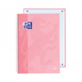 Oxford - Caderno EuropeanBook, A4, 80 Folhas Quadriculadas, Cor Rosa Oxford - Caderno EuropeanBook, A4, 80 Folhas Quadriculadas, Cor Rosa