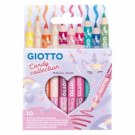 Giotto - Coleção Candy: Lápis de Cor Duplo