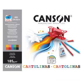 Canson - Bloco de Cartolinas Caniris Vivaldi, 10 folhas, 185Gr Canson - Bloco de Cartolinas Caniris Vivaldi, 10 folhas, 185Gr