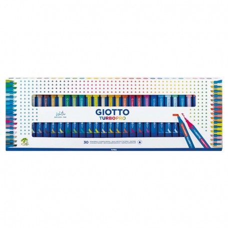 Giotto - Canetas Ponta Dupla Turbopro Water Ink 30 Cores