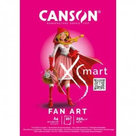 Canson - Bloco XSMart Fan Art, 20 Folhas, A4, 250gr Canson - Bloco XSMart Fan Art, 20 Folhas, A4, 250gr