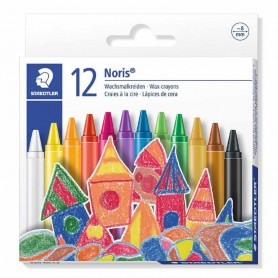 Staedtler - Lápis de cera, 12 Cores Staedtler - Lápis de cera, 12 Cores