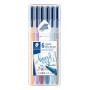 Staedtler - Marcadores de Ponta de Fibra Tripla, 6 Cores