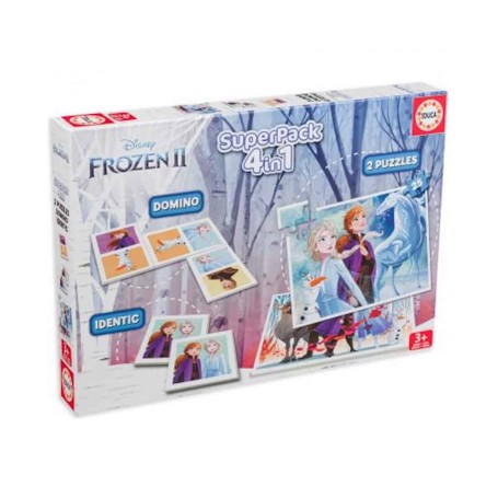 Educa - Superpack Puzzle 4 em 1 Frozen 2