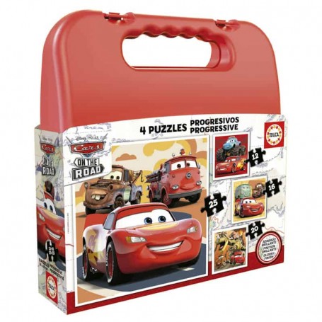 Educa - Mala Puzzle Progressivos Cars 12-16-20-25