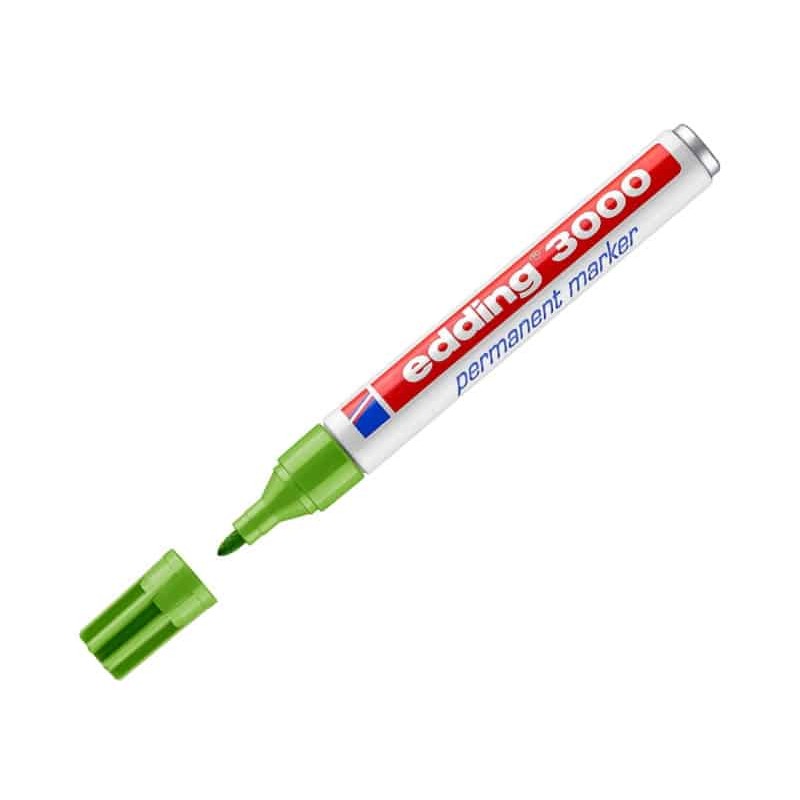 Marcador permanente Edding 3000 verde