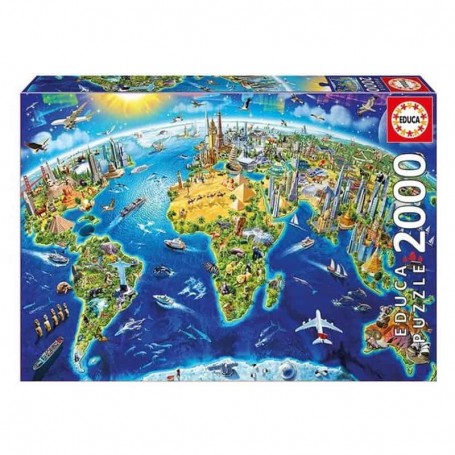 Puzzle 2000 Peças: Símbolos do Mundo