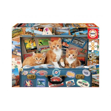 Educa Puzzle 200 Peças Gatinhos Viajantes 18065