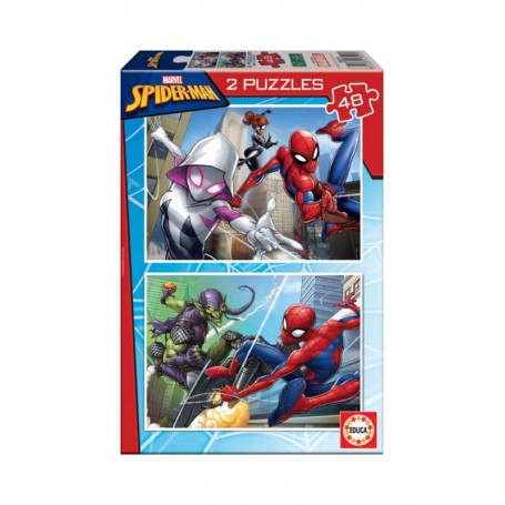 Educa Puzzle 2x48 Peças Spider-Man 18099