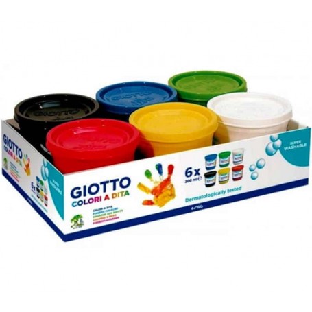 Giotto - Pintura a Dedos x6 maxi