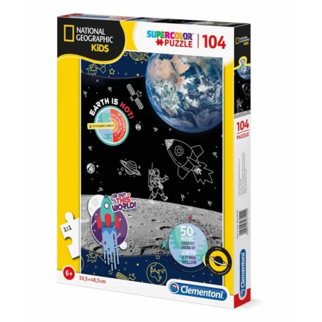 Clementoni Puzzle 104 Peças National Geographic Kids Space Explorer 27142