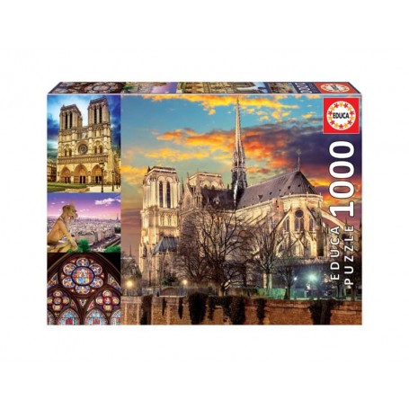 Educa Puzzle 1000 Peças Colagem Notre Dame 18456