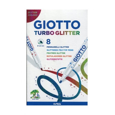 Giotto Canetas Feltro Turbo Glitter 425800