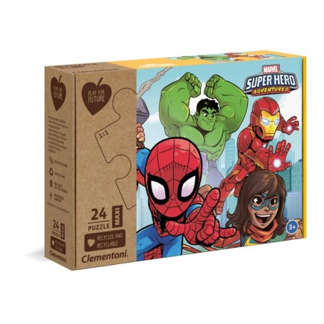 Clementoni Puzzle Maxi 24 Peças Marvel Super-Heróis 20262