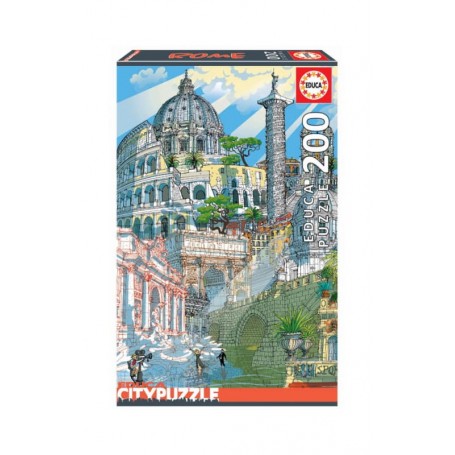 Educa City Puzzle 200 Peças Roma
