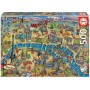 Educa - Puzzle 500 Peças: Mapa de Paris