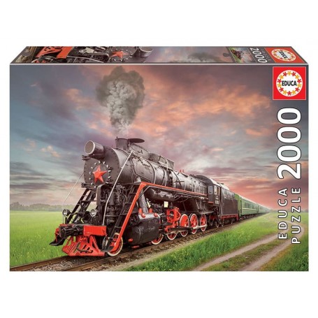 Educa - Puzzle 2000 Peças: Locomotiva a Vapor