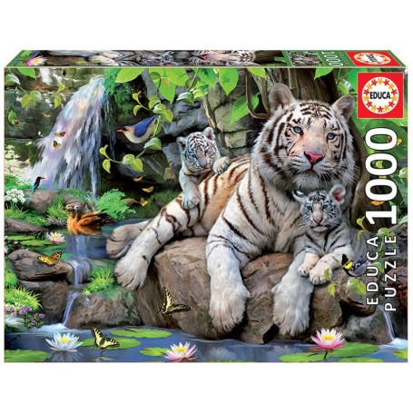 Educa - Puzzle 1000 Peças Tigres Brancos