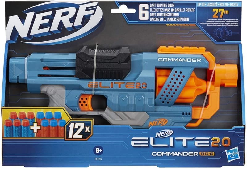 Pistola Nerf Commander RD-6 Elite 2.0 