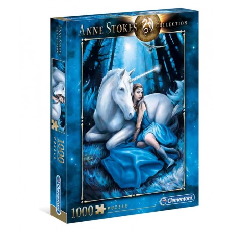 Clementoni - Puzzle 1000 Peças Anne Stokes - Blue Moon