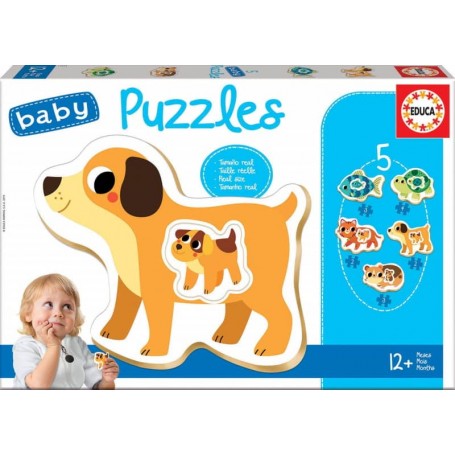 Educa Baby - 5 Puzzles Progressivos Animais