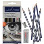Faber Castell - Set Desenho - Lápis + Borracha + Apara Lápis - Cx. 6 Unidades de Lápis