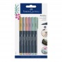 Faber Castell - Cx.6 Marcadores Metalicos Creative Studio Cores Sortidas