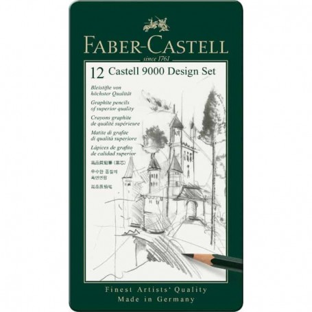 Faber Castell - Lápis 9000 Grupo 2 (5B A 5H)