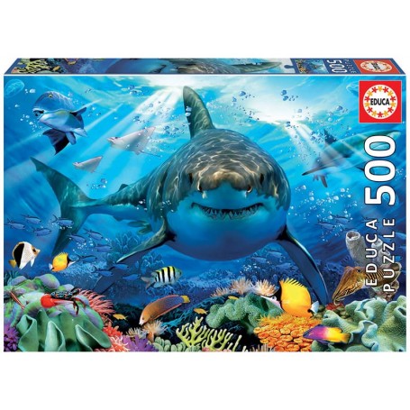 Educa - Puzzle Tubarão Branco - 500 Peças