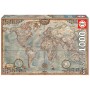 Educa - Puzzle Mapa Mundo Politico Miniatura - 1000 Peças