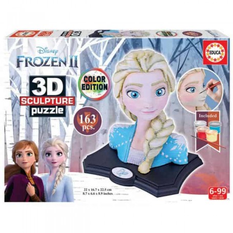 Educa - Color 3D Sculpture - Puzzle Frozen 2