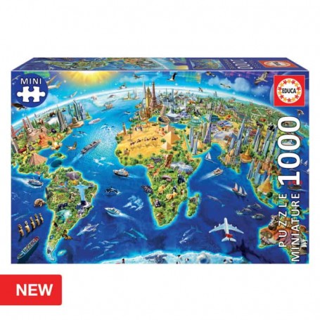 Educa - Puzzle 1000 Peças Miniatura Símbolos do Mundo