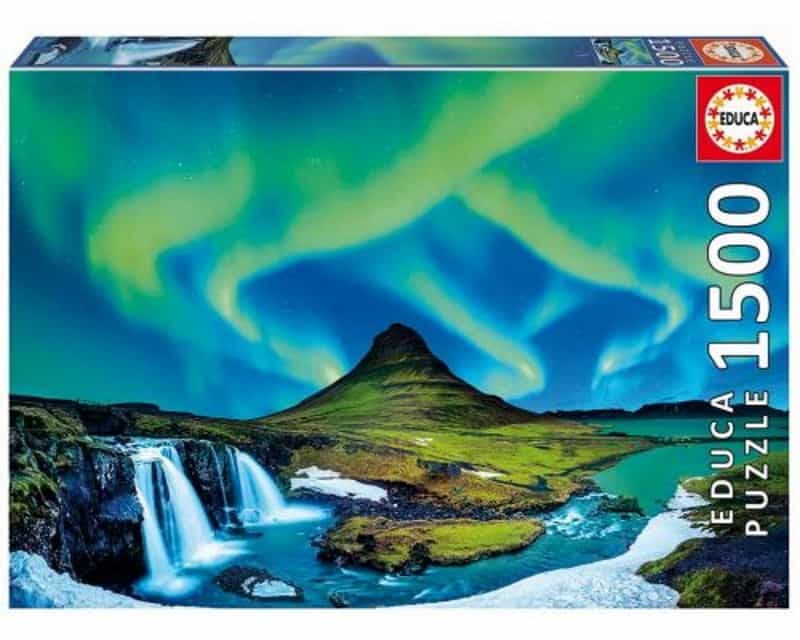 Puzzle EDUCA BORRAS Aurora Boreal En Islandia (Idade Mínima: 12 Anos - 1500 Peças)