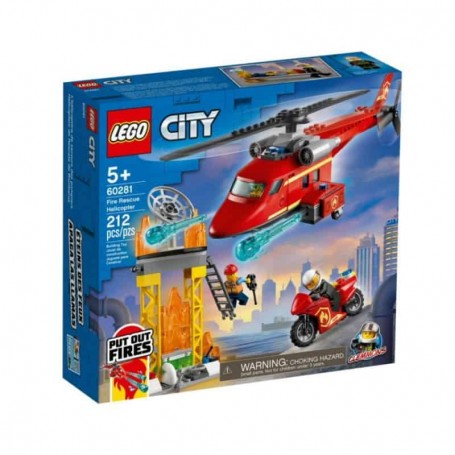 Lego City - Helicóptero de Resgate dos Bombeiros