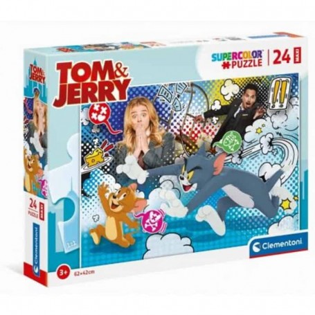 Clementoni - Puzzle 24 Peças Maxi Tom And Jerry