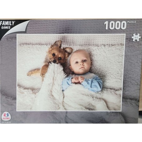 Globo - Puzzle 1000 Peças Family Games - Bebé e Cão