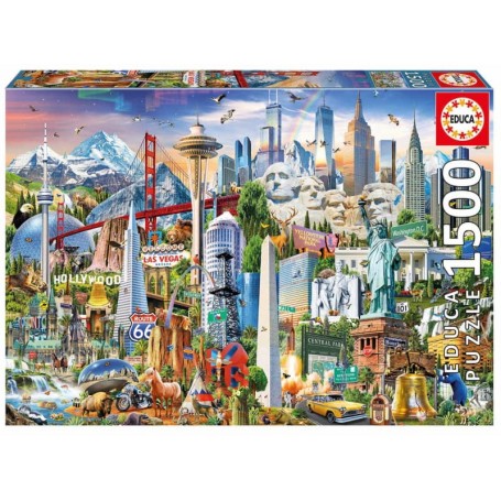 Educa - Puzzle 1500 Peças Símbolos América do Norte