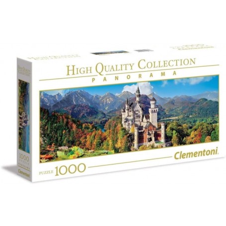 Clementoni - Puzzle 1000 Peças Panorama Neuschwanstein