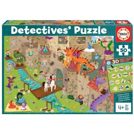 Educa - Puzzle 50 Peças Castelo Detectives Puzzle